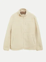 RED LABEL Teddy-Jacke mit Stehkragen Beige L