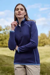 Montana Womens Half-Zip Fleece - Navy - Navy - Size: 18