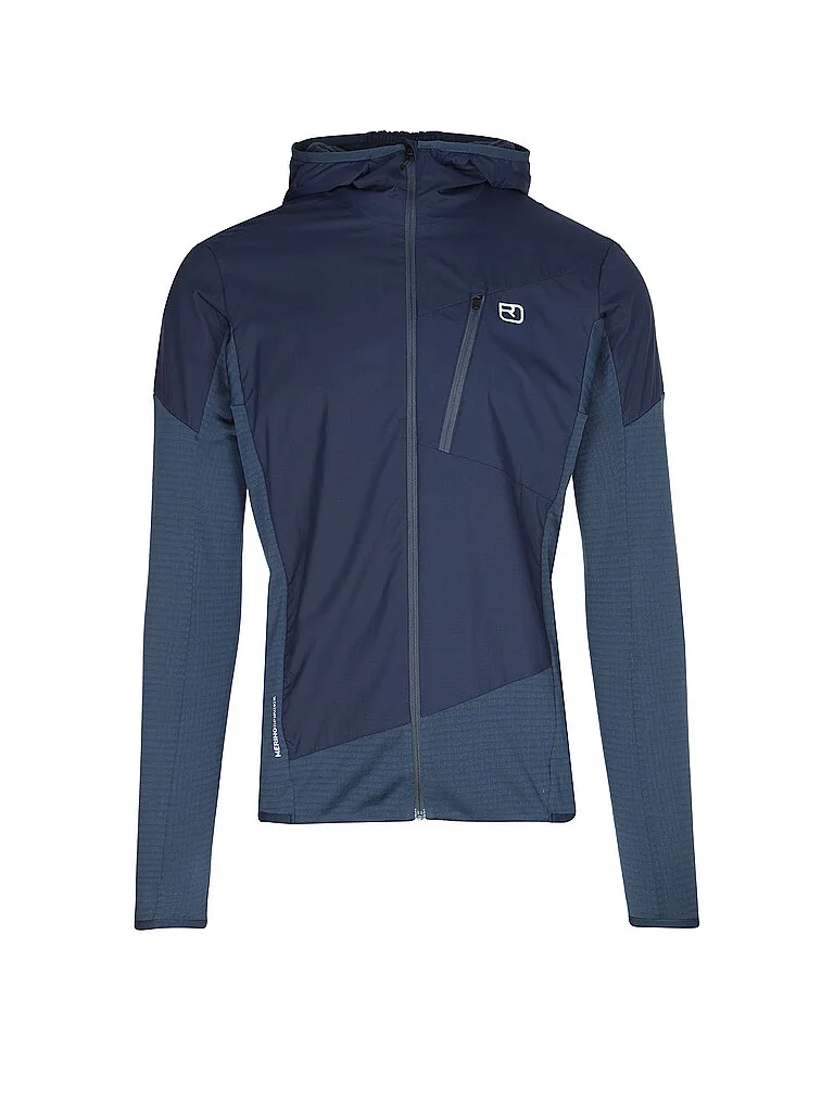 Giacca ibrida da uomo Trace Hoodie blu L - Ortovox - FashionsVida