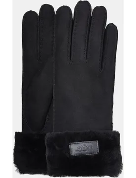 Guantes de piel en con detalle de pelo - Ugg - FashionsVida