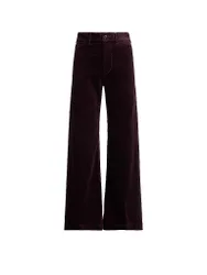 Pantalon en velours côtelé Flared Fit rouge foncé 38