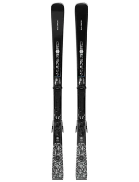 Ski Set inkl. Bdg. Skis de piste S/Max N°8 Black + M10 GW W 2027 für Damen aus Holz Größe 155 cm schwarz - Salomon - FashionsVida