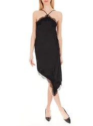 VICOLO Abito con pizzo NERO M