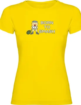 Maglietta A Maniche Corte Born To Smash Yellow M - Kruskis - FashionsVida