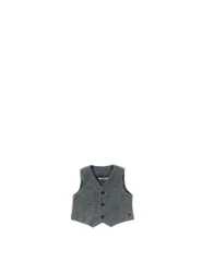 Gilet misto cotone GRIGIO 18M