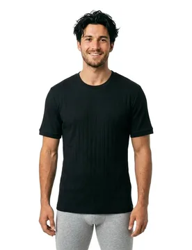 T-shirt à Manches Courtes Thompson 236 Black S - BOSS - FashionsVida