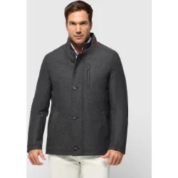 Chaquetón de paño de hombre ojo de perdiz