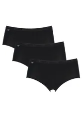 Pack Black Basic Midi Briefs Ladies 10 Ladies - - Black - Size: UK 10