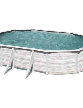 Piscina acero ovalada - 500x300x120 cm - GRE - FashionsVida