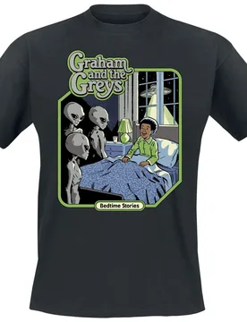 T-Shirt - Graham And The Greys - M bis 3XL - für Männer - Größe XXL - schwarz - Männer - male - Steven Rhodes - FashionsVida