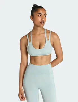 Reggiseno Optime Workout Strappy Light Support S Wonder Sage - Adidas - FashionsVida