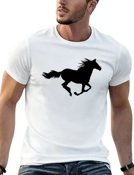 Running Horse T-Shirt Relaxed Fit Casual Short Sleeve Top - Aliexpress - FashionsVida