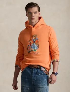 Sudadera con capucha de hombre de algodón con Polo Bear - Polo Ralph Lauren - FashionsVida