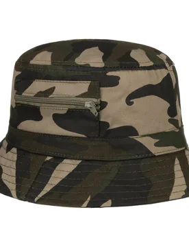 Camouflage Bucket Hat by - camouflage - Female - Size: M (57-58 cm) - Lipodo - FashionsVida