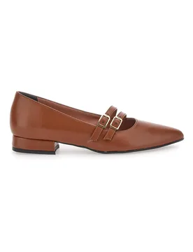 Ballerine Marroni con cinturini 3664 36 - PITTARELLO GLAM - FashionsVida