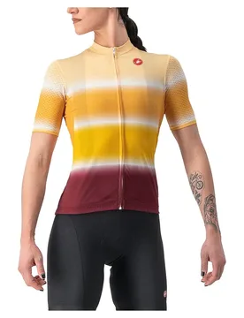 Maglia A Maniche Corte Dolce Sand / Bordeaux - Castelli - FashionsVida