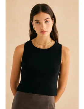 Top de mujer de punto liso - Bimani - FashionsVida