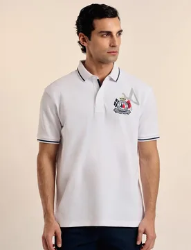 Polo de piqué de hombre corte classic manga corta - Valecuatro - FashionsVida