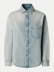 Überhemd aus Denim Blau XS