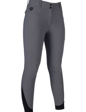 Damen Heizreithose KEEP WARM STYLE Silikon-Vollbesatz grau 42 - HKM - FashionsVida