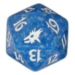 Magic Scourge Spindown Dice Blue