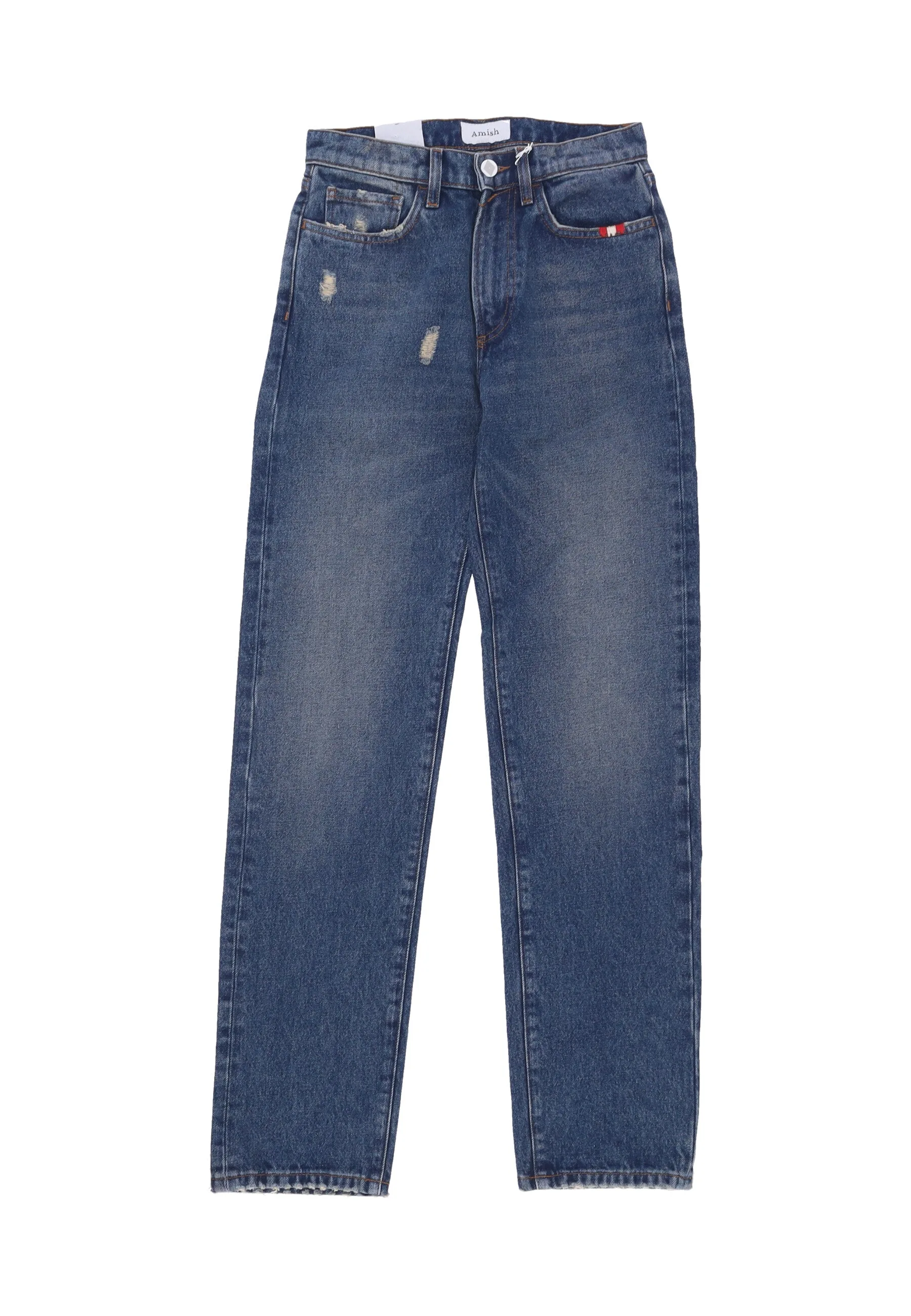 Jeans Donna W Straight Denim Denim - Amish - FashionsVida