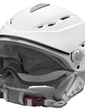 Casque Avec Visière Chione Photo Matt White L unisex - Briko - FashionsVida