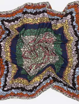 Pañuelo de mujer flores y logo - Bimba y Lola - FashionsVida