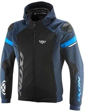 Giubbotto Moto PULSION AIR Nero Blu Navy Blu taglia M - Ixon - FashionsVida