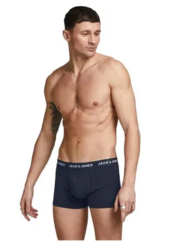Boxers Solid 10 Unités Navy Blazer / Detail Navy Blazer M - Jack & jones - FashionsVida