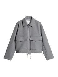 Marc O' Polo Wolljacke grau M damen