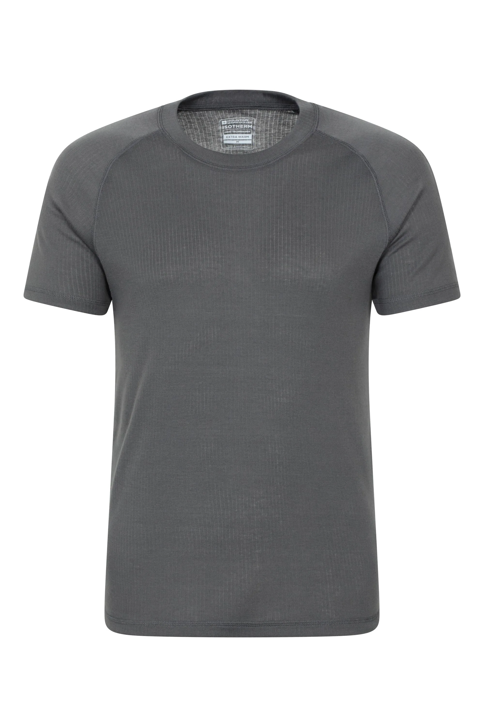 Talus Mens Short Sleeved Round Neck Top - Grey - Grey - Size: M - Mountain Warehouse - FashionsVida