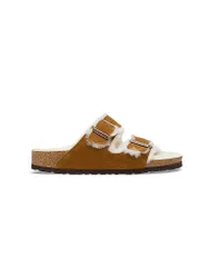 Pantoletten ARIZONA SHEARLING camel 39 Damen