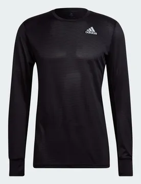Maglia Own the Run Long Sleeve XL Black / Reflective Silver - Adidas - FashionsVida