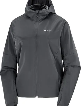 Veste de running coupe-vent - Sense Aero Wind Jkt W Black en Softshell - Taille XS - Noir - Salomon - FashionsVida