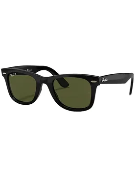 Lunettes de soleil lifestyle - Wayfarer Ease Polished Black G-15 Green - Noir - Ray Ban - FashionsVida