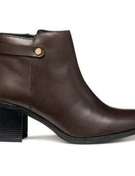 Bottines à Talons New Asheel Dark Brown EU 37 - Geox - FashionsVida