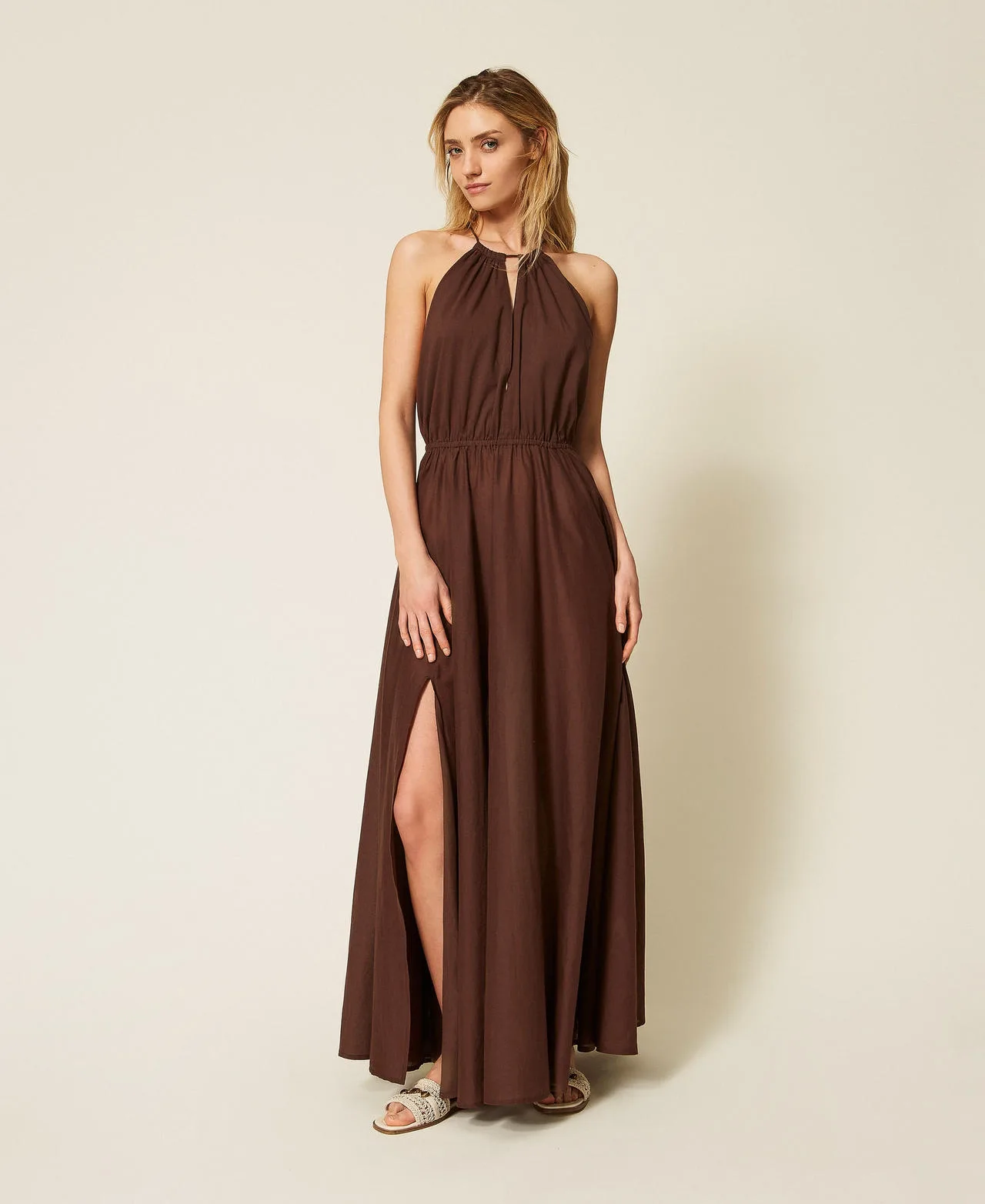 Twinset Robe longue en mousseline - TWINSET - FashionsVida