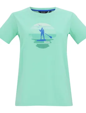 Womens/ladies Filandra Vx Sunset Paddleboard T-Shirt (Ice Green) - Size 24 Uk - Regatta - FashionsVida