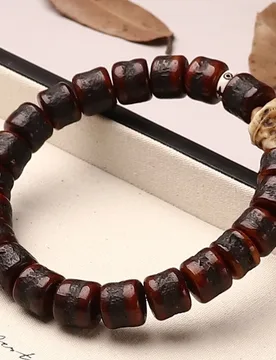 Tibetan old yak bone material, old cow skull, Gabala Tibetan-style Kintsuke deer antler men's bracelet, hand-held Buddhist praye - Aliexpress - FashionsVida