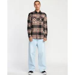 Camisa de hombre con corte clásico y estampado a cuadros