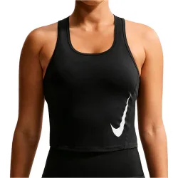 Dri-fit tempo swoosh camiseta técnica tirantes mujer Negro (XS)