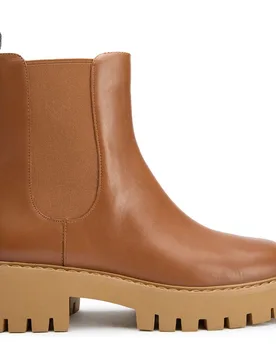 Womens Asher Flat Bootie Boots - Brown Leather - Size Uk 8 - Michael kors - FashionsVida