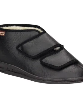 Hausschuh "Cottbus" schwarz 39 Damen - Manitu - FashionsVida
