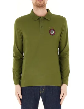 Polo maniche lunghe VERDE OLIVA M - Aeronautica Militare - FashionsVida