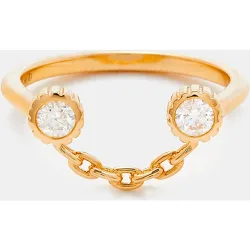 Anillo de oro y diamantes