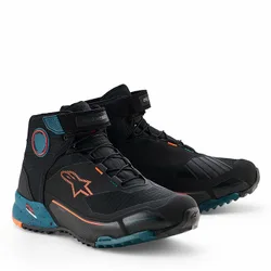 Scarpe Moto CR-X DRYSTAR Nero Petrol Arancio taglia 11.5