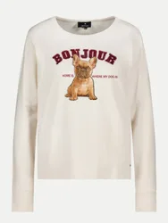 Langarmshirt mit Bulldoggen-Print 160-antique white 40