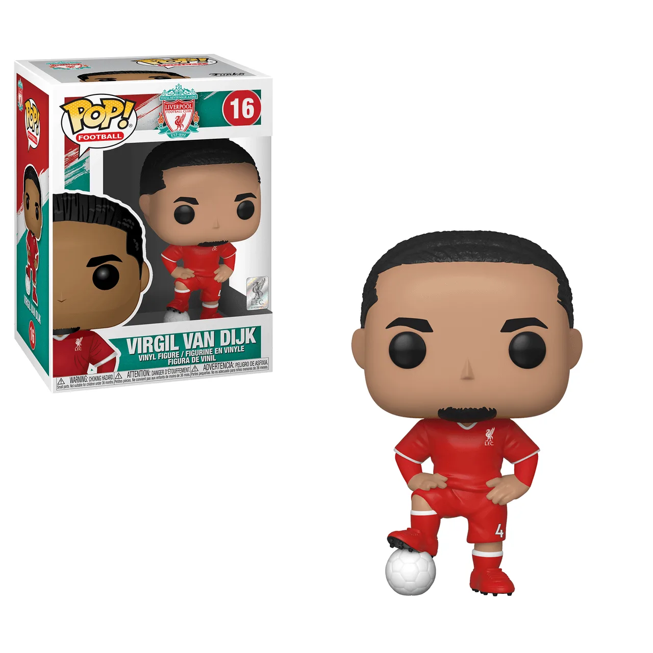 POP! Football - Liverpool F.C. #16 Virgil Van Dijk - Funko - FashionsVida