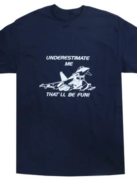 Underestimate Me Typhoon Jet Exclusive Printed T-Shirt Military Forces Aviation Loose Casual T-shirt New S-3XL - Aliexpress - FashionsVida